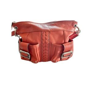 Tignanello Pebbled Leather Shoulder Bag Purse